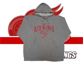 New Rbk Detroit Red Wings Sweatshirt Medium Grey Hoodie  