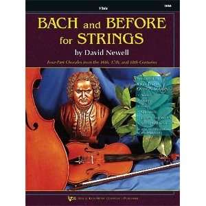  KJOS Bach And Before for Strings Viola David Newell 