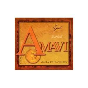  Amavi Cellars Syrah 2002 750ML Grocery & Gourmet Food
