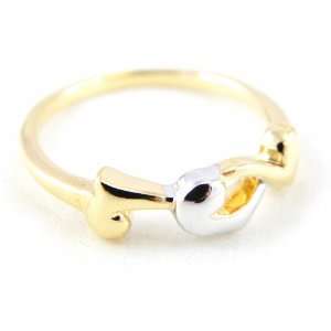  Gold plated ring Câlin 2 tone.   Taille 52 Jewelry