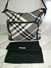 Burberry Baby Diaper Bag with Changing Pad Grey Beat Check Nylon