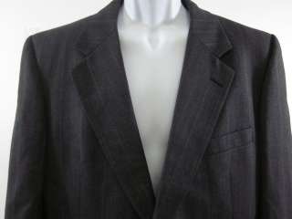 BURBERRYS Mens Black Wool Two Button Blazer Size 44  
