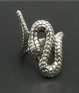 STERLING SILVER RING SNAKE SIZE H   T QUALITY 925 NEW  