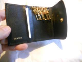 Buxton 6 loop Leather Keycase,Black  