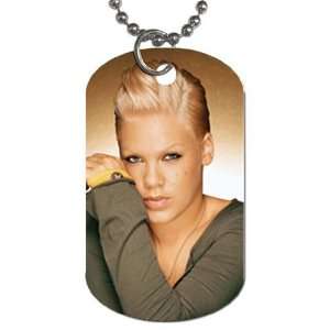  Pink Dog Tag (Two Sides)