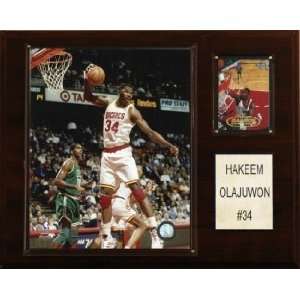  Houston Rockets Hakeem Olajuwon 12x15 Player Plaque 