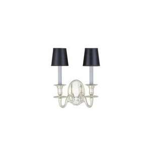 Chart House Grosvenor House Double Sconce in Polished Silver by Visual 