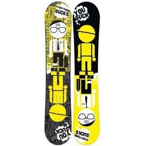  Stepchild Salary Man Snowboard Yellow/ Black 152 Sports 