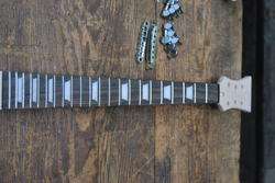   UNFINISHED SG STYLE ELECTRIC GUITAR LUTHIER BUILDER KIT   BYO PROJECT