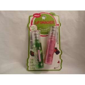  Lip Smacker Rolly Duos, Watermelon and Berry Strawberry, 2 