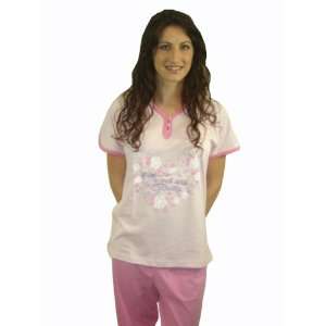  Sweet & Pretty 100% Pure Egyptian Cotton Pajama In Pale 