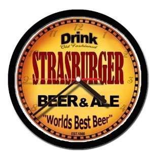  STRASBURGER beer and ale cerveza wall clock: Everything 