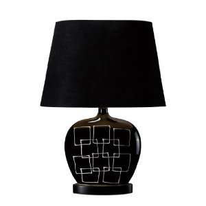  Dimond D1766 Capelle Table Lamp, Gloss Black: Home 