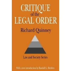 the Legal Order Crime Control in Capitalist Society (Law and Society 