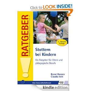Stottern bei Kindern (German Edition) Bernd Hansen, Claudia Iven 