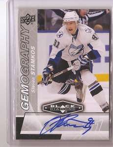 STEVEN STAMKOS 2010/11 UD BLACK DIAMOND GEMOGRAPHY AUTOGRAPH  