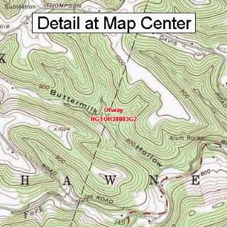   Quadrangle Map   Otway, Ohio (Folded/Waterproof)