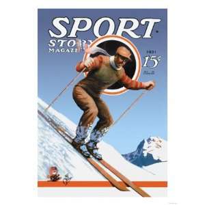 Sports Story Magazine, 1931 Giclee Poster Print, 9x12  