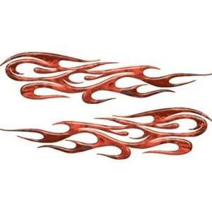 Inferno Red Tribal Flame Decals Motorcycle, Truck, Car, ATV, etc.   18 
