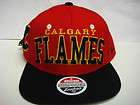 Calgary Flames Zephyr Flat Brim Snapback Cap Super Star Hat NHL  