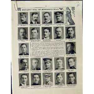  1915 WORLD WAR BRITISH HEROES HONOURED DEAD SOLDIERS: Home & Kitchen