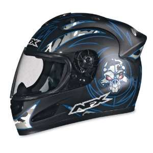  AFX FX 30 Helmet , Color Blue, Size XL, Style Skull 