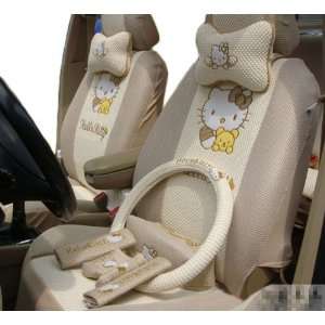 Cool2day 19pcs Kitty Auto Sterring Wheel Neckrest Car Front Back Rear 