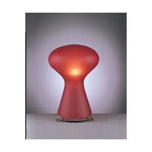  Mushroom Red Glass Desk Lamp
