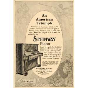  1912 Ad Steinway & Son Pianos Musical Instrument Lyon 