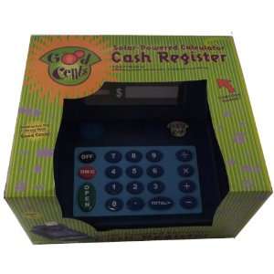    Solar Powered Calculator Cash Register   Blue Toys & Games