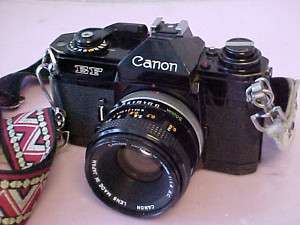 Canon EF SLR Camera With FD 50mm SC Lens & Case  