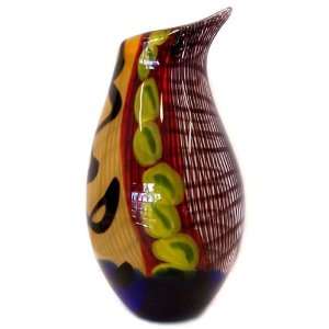   Art Glass Vase Filligranna 1089 with Certificate: Home & Kitchen
