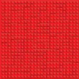  Lego Red Brick 12 x 12 Embossed Cardstock Arts, Crafts 