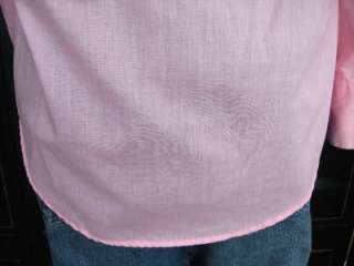   Pink CUSTOM Fitted WESTERN Cowboy PEARL SNAP Square Dance SHIRT Vtg M