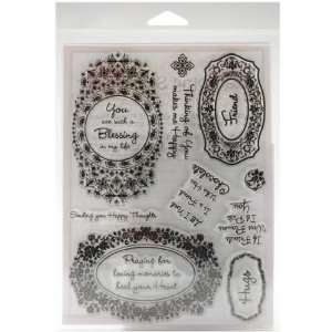 Stamping Scrapping Spellbinders Matching Clear Stamps Floral Blessings