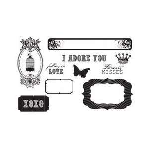 Unity Stamp   Echo Park Collection   Unmounted Rubber Stamp Set   I 