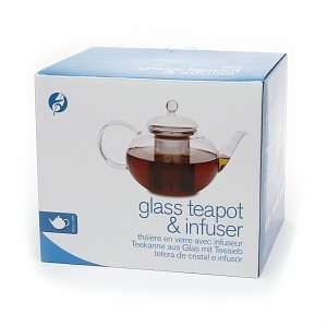   Teas Glass Teapot with Stainless Steel Infuser.