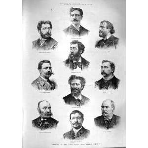   1887 FRENCH PAINTERS FLEURY VALLON FLAMENG DURAN CAZIN