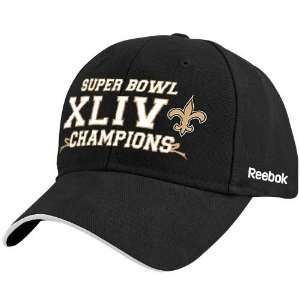  Reebok New Orleans Saints Black Super Bowl XLIV Champions 