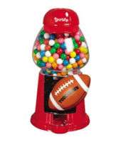 Sports Fan Football Gumball Machine Candy Dispenser  