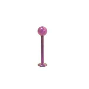  Solid Titanium Labret Monroe with Ball   T172 8P Jewelry