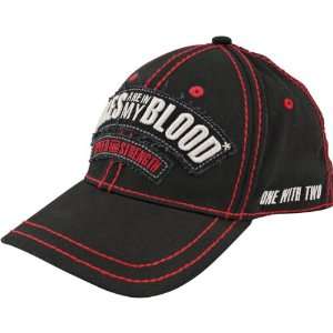   Wear Hat w/ Free B&F Heart Sticker Bundle   Black/Red / Small/Medium