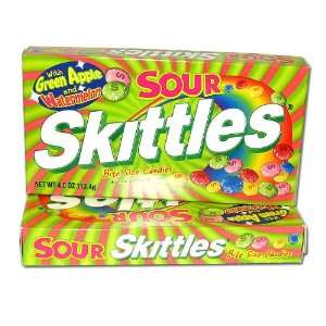 Skittles Sour Concession Box (Pack of 12):  Grocery 