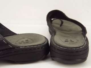   shoes sandals black Merrell Tetra Spark 9 M flip flop leather  