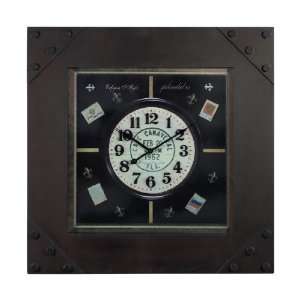   Home Wood and Metal Splendides Clock, 29 Inch square
