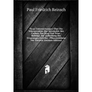   Der Vorwelt (German Edition) Paul Friedrich Reinsch Books