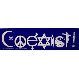 Coexist Spiritual Religious Symbols Peace Tolerance Deadhead Hippie 
