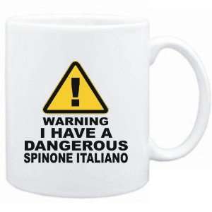   White  WARNING : DANGEROUS Spinone Italiano  Dogs: Sports & Outdoors