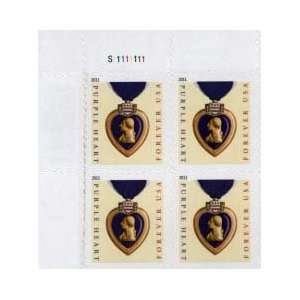    Purple Heart with Ribbon Set of 4 x Forever Stamps 