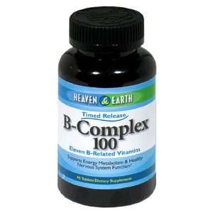  Heaven and Earth B Complex 100 Tablets, 90 Count Bottles 
